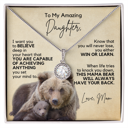 Gift for Daughter | Necklace from Mom | Win or Learn