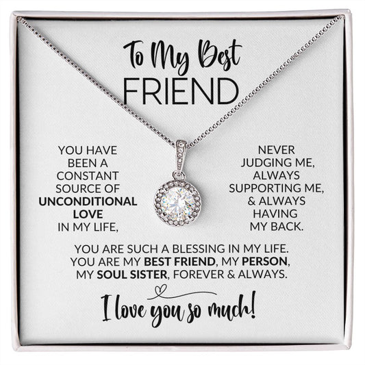 To My Best Friend | Constant Source of Unconditional Love | Eternal Hope Necklace