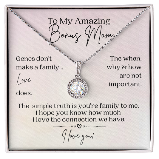 Bonus Mom Gift | Necklace for Step Mom, Boyfriend's Mom, Foster Mom