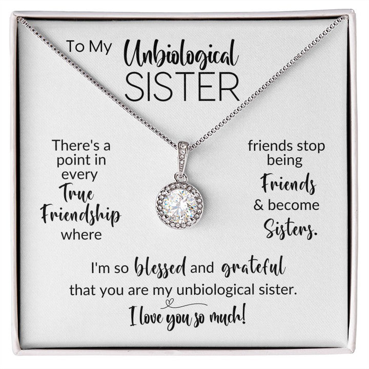 Unbiological online sister necklace