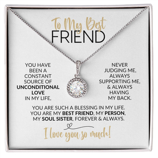 To My Best Friend | Constant Source of Unconditional Love | Eternal Hope Necklace