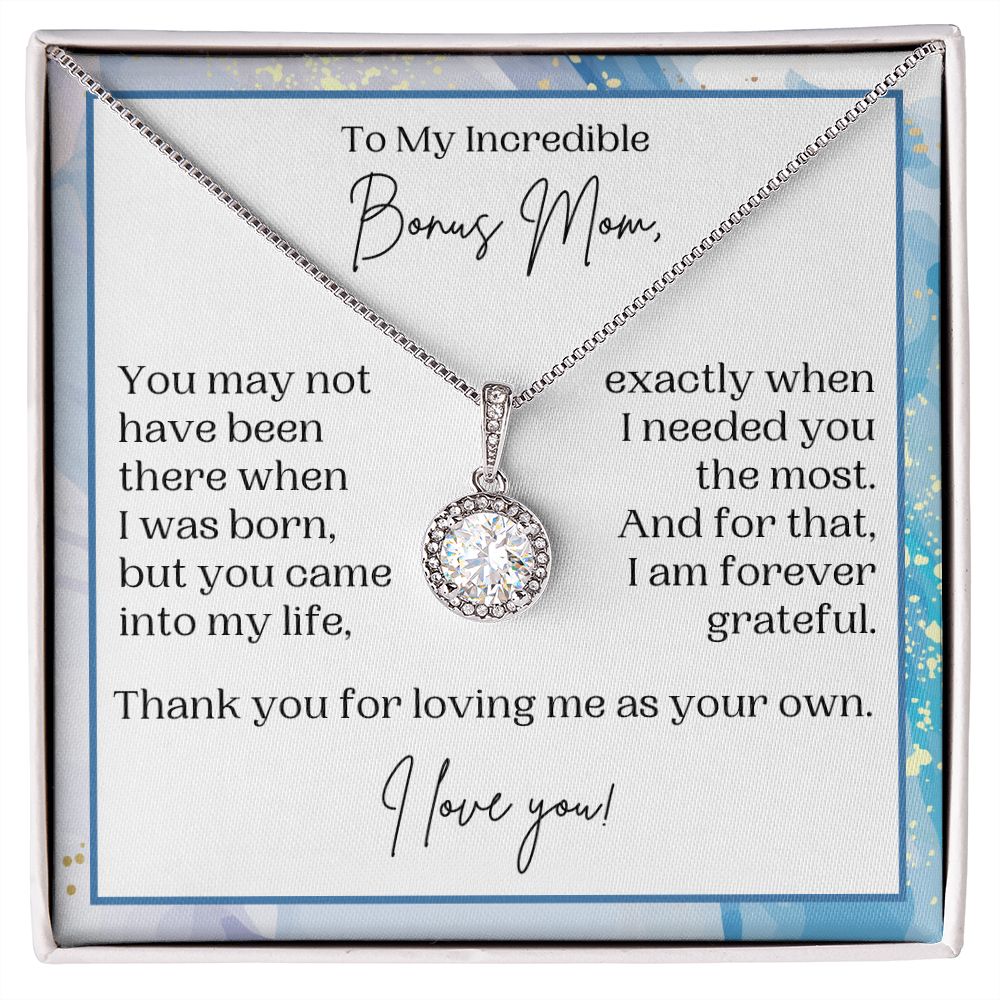 Bonus Mom Gift | Necklace for Step Mom, Boyfriend's Mom, Foster Mom