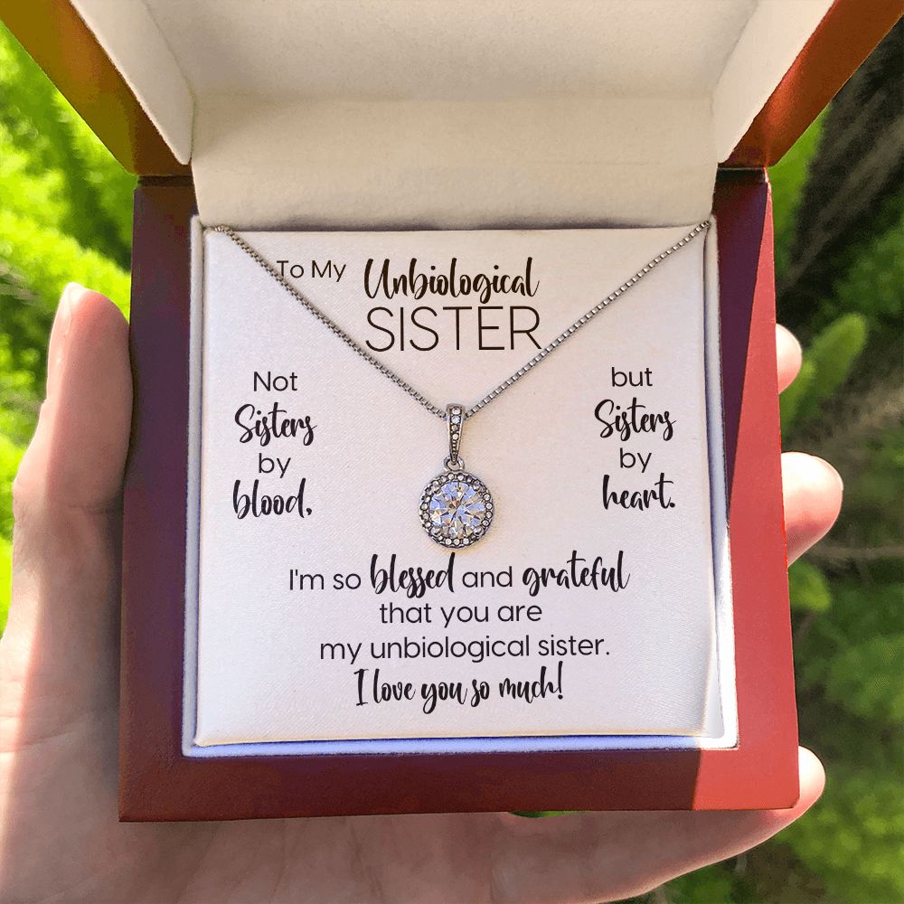 To My Unbiological Sister | Blessed & Grateful | Eternal Hope Necklace