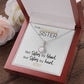 To My Unbiological Sister | Sisters By Heart | Eternal Hope Necklace
