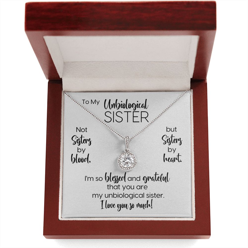 To My Unbiological Sister | Blessed & Grateful | Eternal Hope Necklace