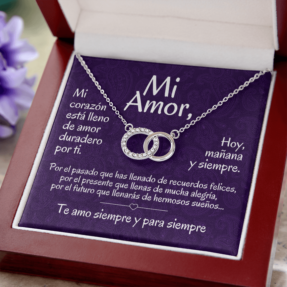 Regalo Para Mi Amor | Collar de Círculos Entrelazados | Hoy, Mañana y Siempre