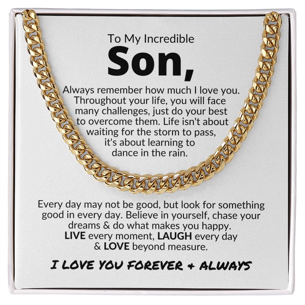 To My Son | Live, Love, Laugh |  Cuban Chain