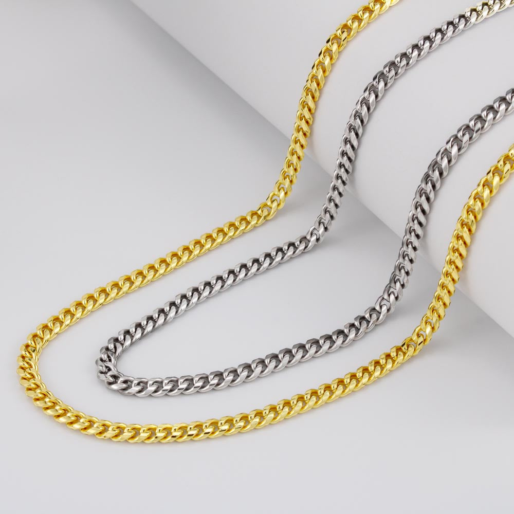 Gift for Son | Cuban Link Chain from Mom | Win or Learn