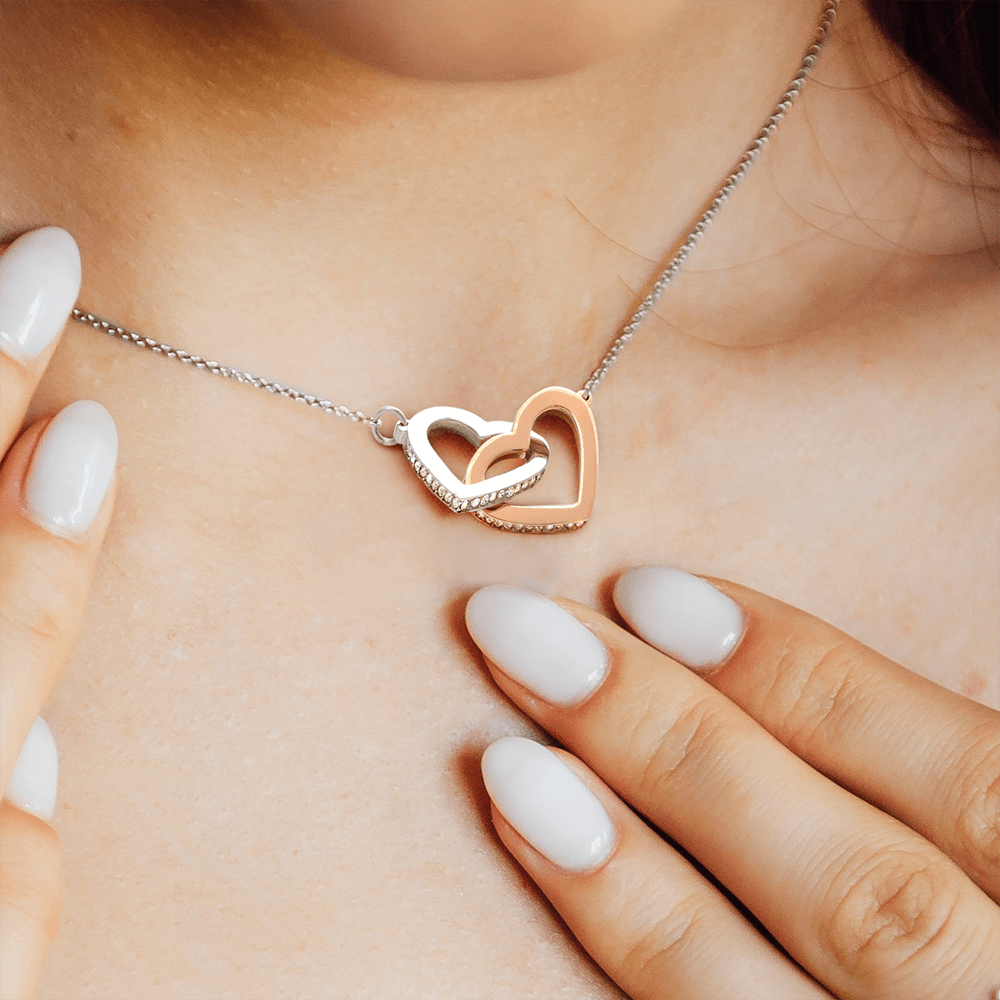 To My Granddaughter | Most Beautiful Chapter | Interlocking Hearts Necklace