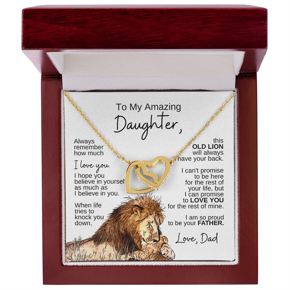 To My Daughter | Interlocking Hearts Necklace from Dad