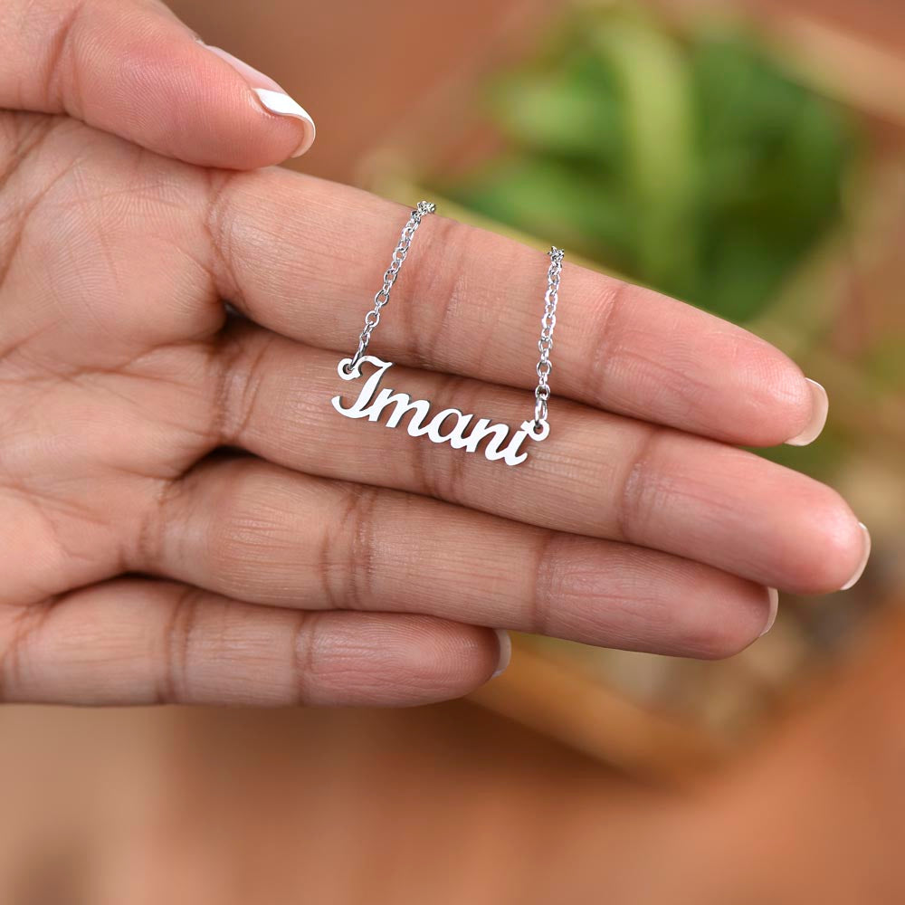 To My Daughter | Personalized Name Necklace | Not Enough Words