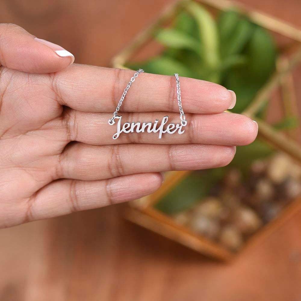 To My Daughter | Personalized Name Necklace | Not Enough Words