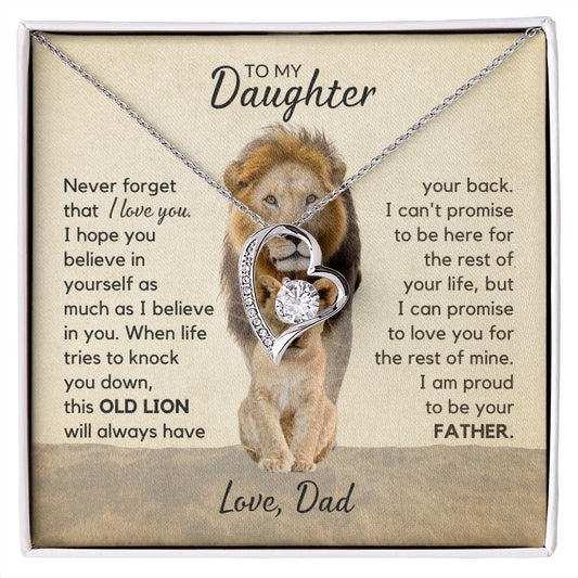 To My Daughter | Proud of You | Forever Love Necklace from Dad