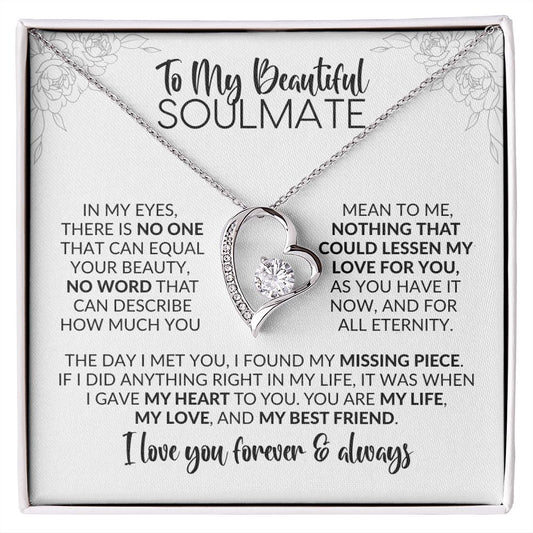 To My Soulmate | No One | Forever Love Necklace