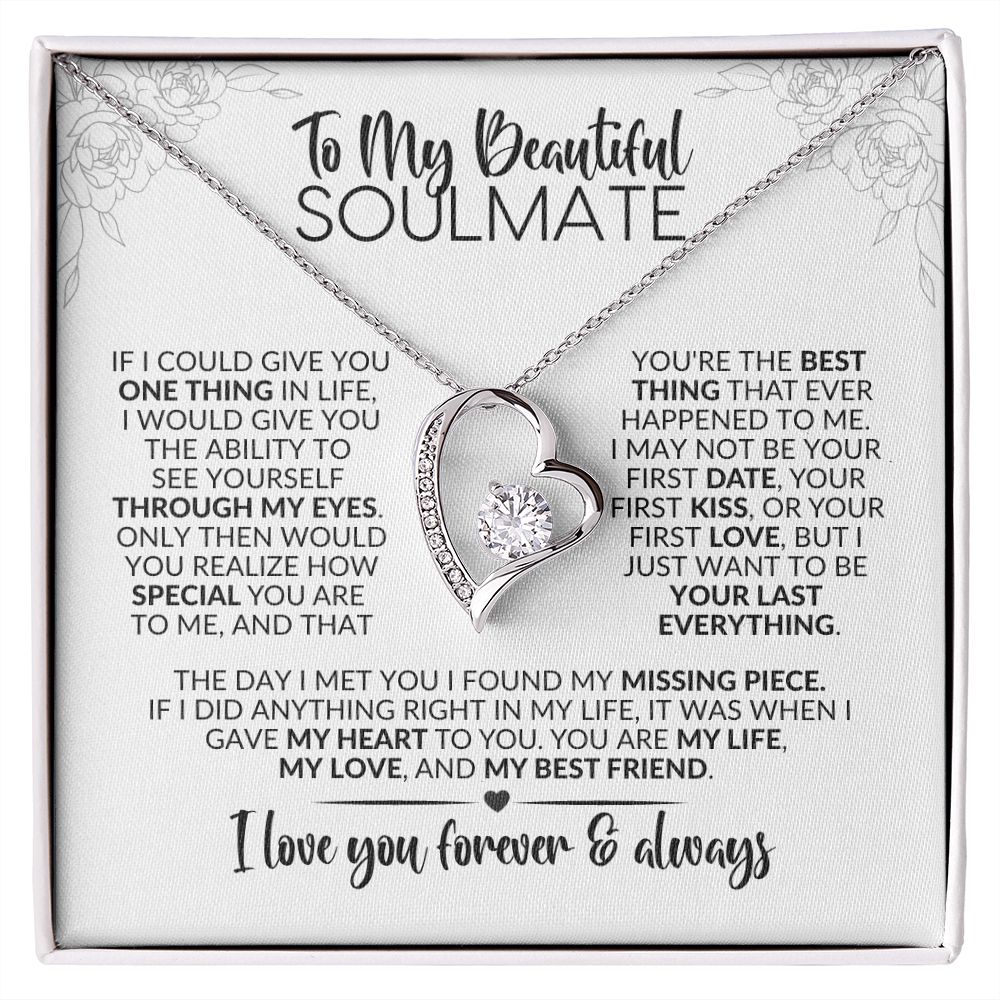 To My Soulmate | Best Thing | Forever Love Necklace