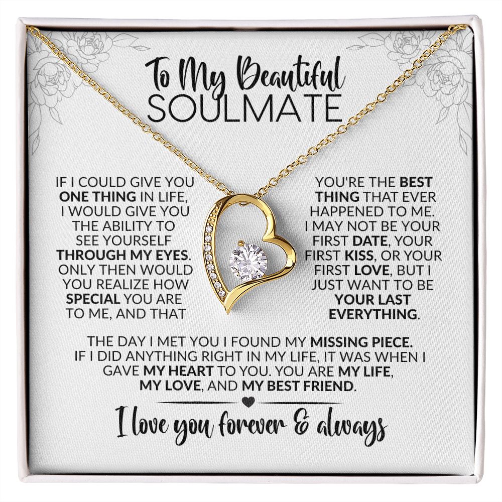 To My Soulmate | Best Thing | Forever Love Necklace