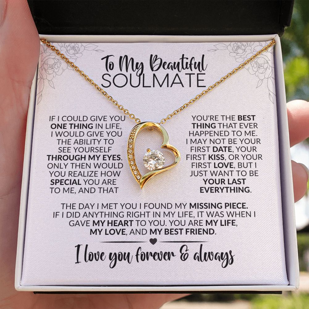 To My Soulmate | Best Thing | Forever Love Necklace