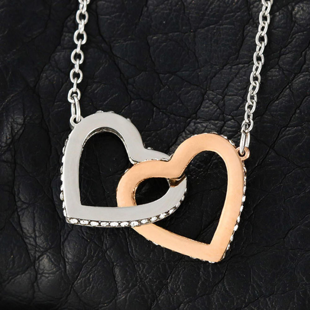 Gift for Spanish Mamá | Interlocking Hearts Necklace for Latina Mom