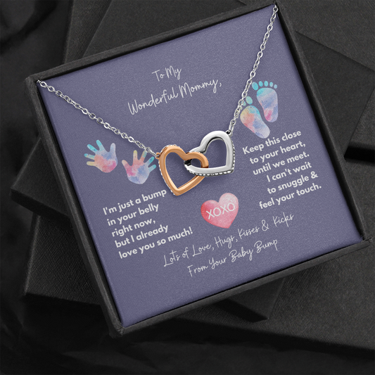 To My Mommy Necklace | New Mom/Pregnancy Gift | Perfect Gift for Expecting Wife, Daughter, Friend