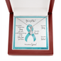 Ovarian Cancer Warrior | Ribbon Necklace | Gift for Survivor, Fighter, Support