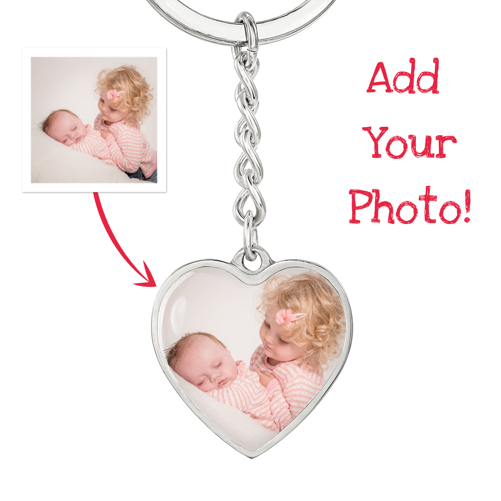 We Love You to the Moon and Back | Gift for Grandma | Custom Photo Keychain