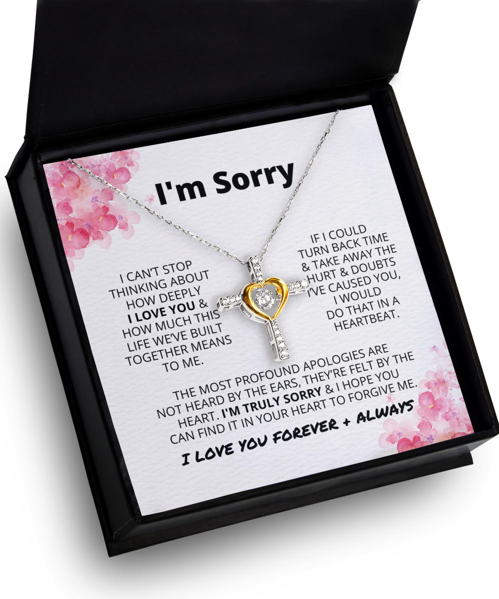 I'm Sorry | Dancing Cross Necklace