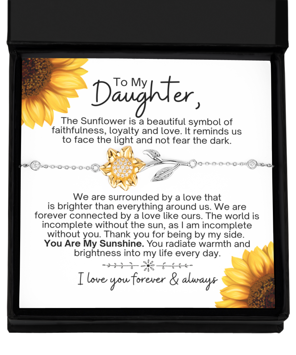Gift for Daughter | Sunflower Bracelet
