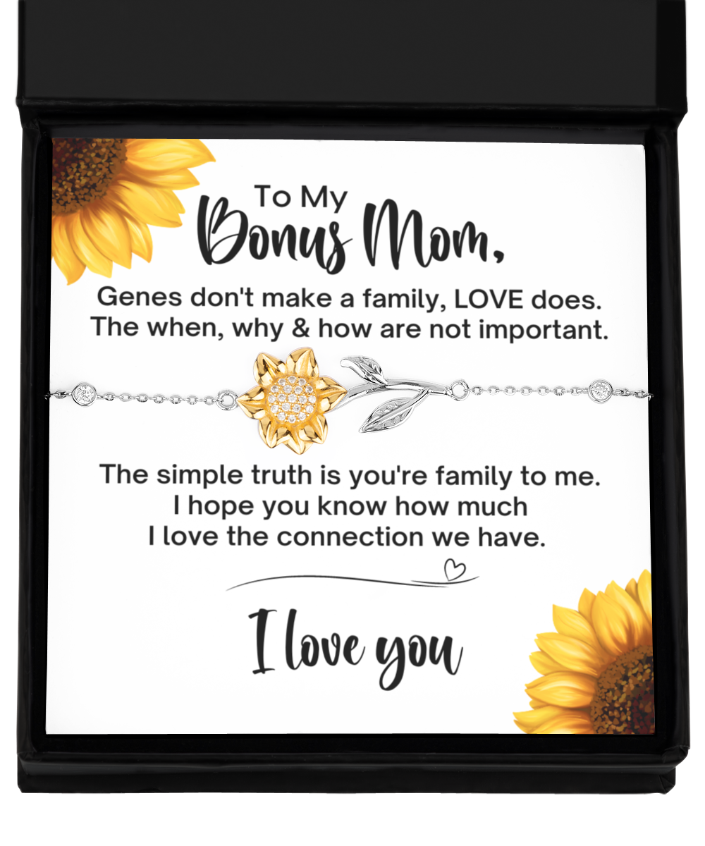 Sunflower Bracelet - Bonus Mom Love Makes a Family