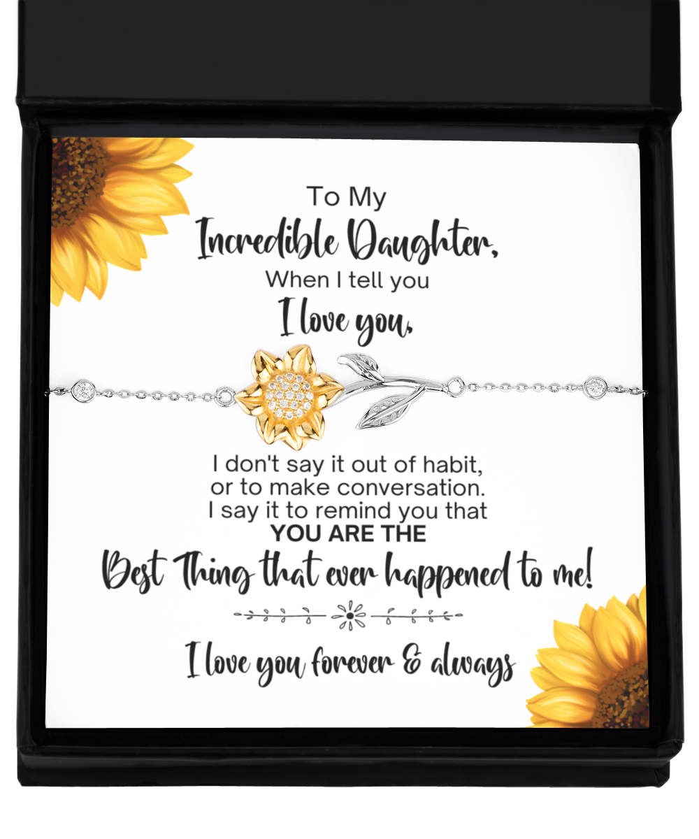 Gift for Daughter | Sunflower Bracelet