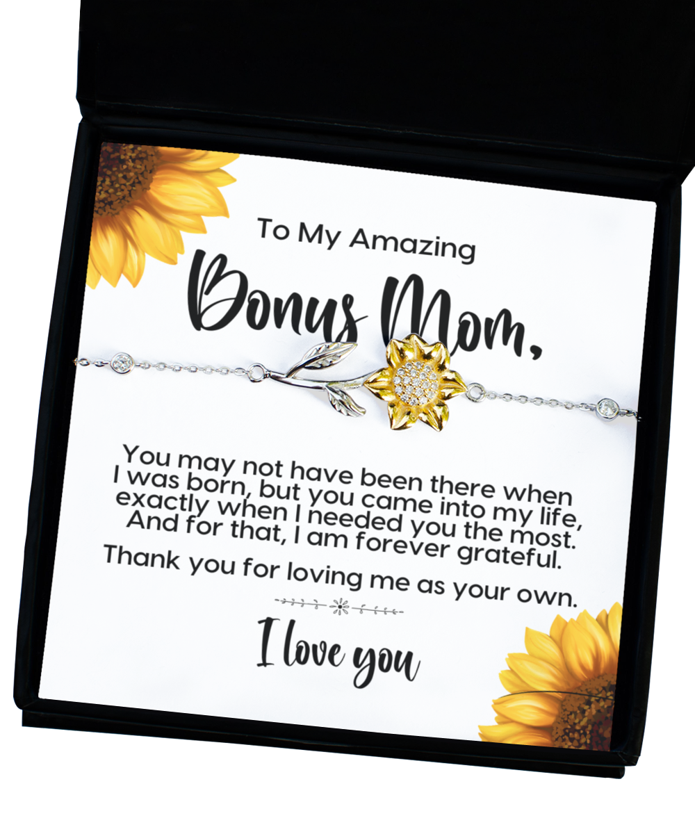 Bonus Mom Sunflower Bracelet