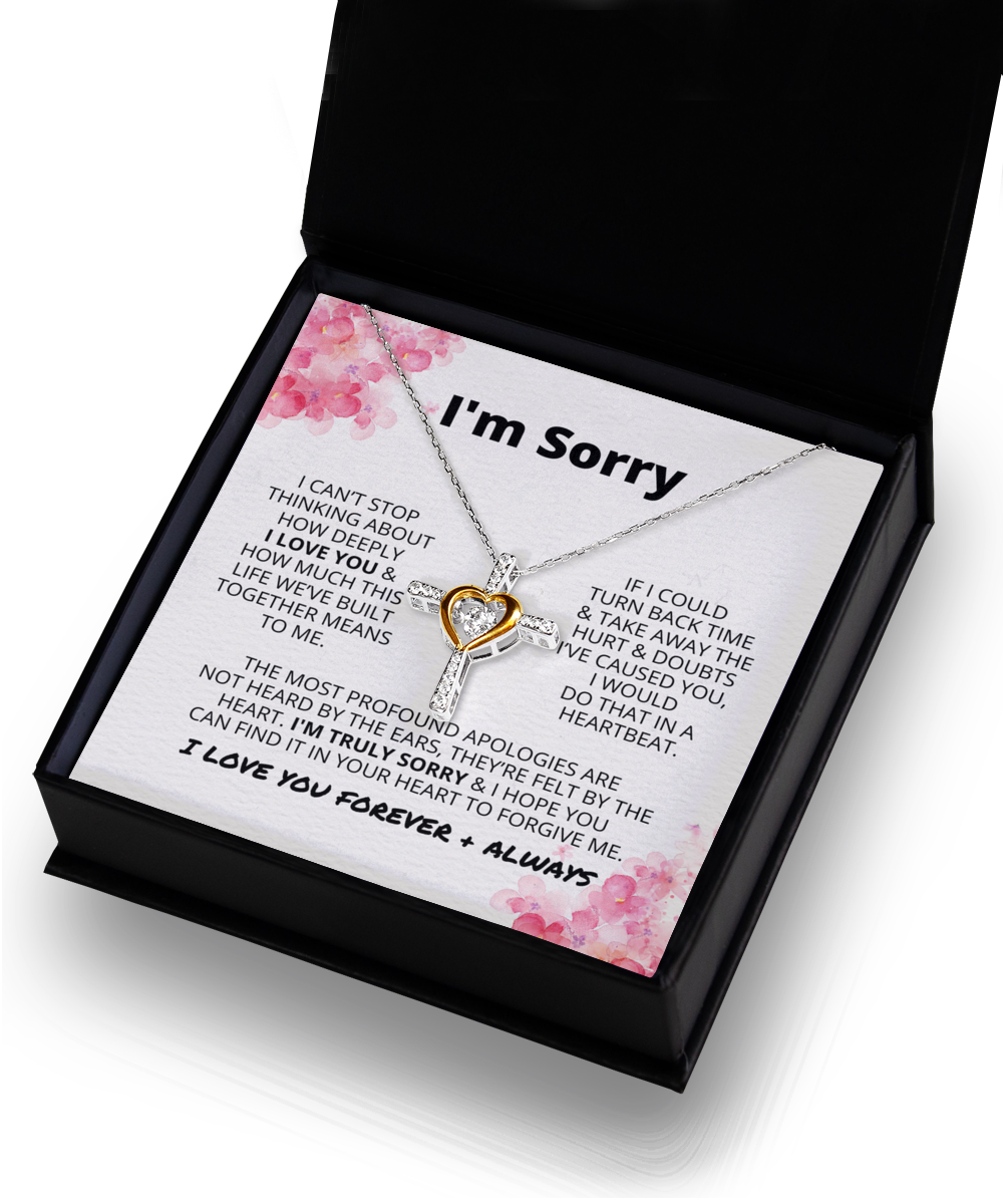 I'm Sorry | Dancing Cross Necklace