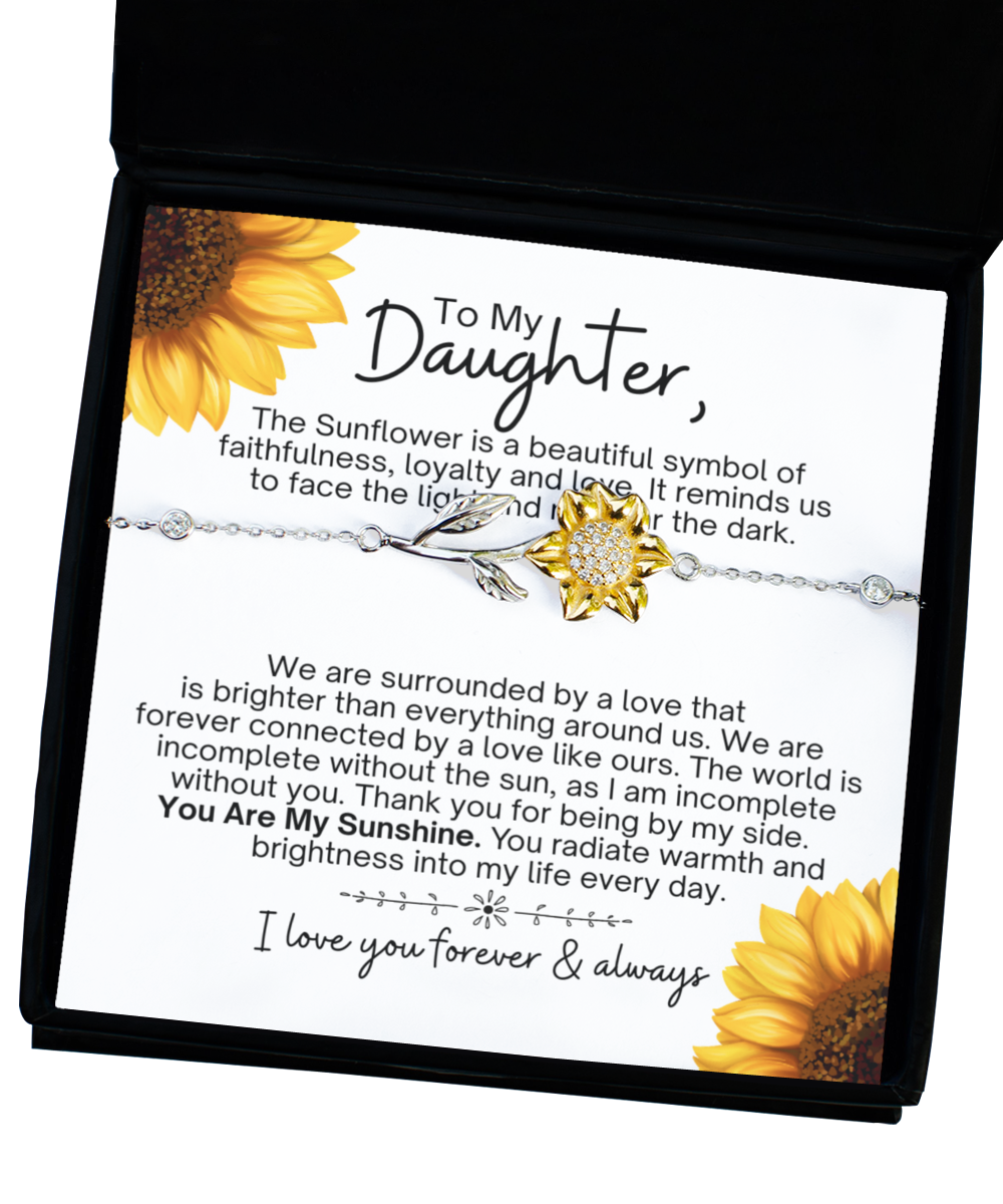 Gift for Daughter | Sunflower Bracelet