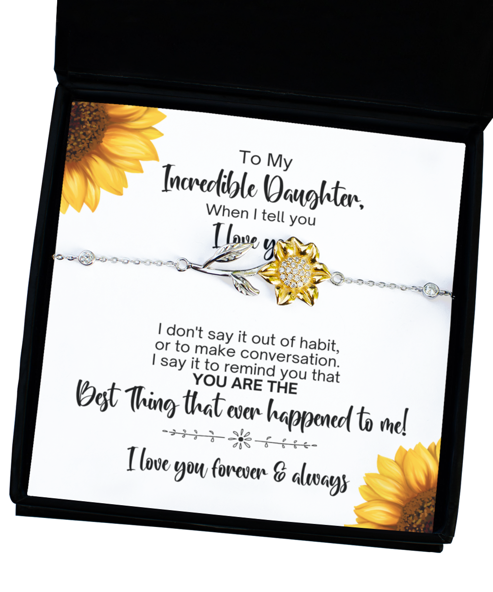 Gift for Daughter | Sunflower Bracelet