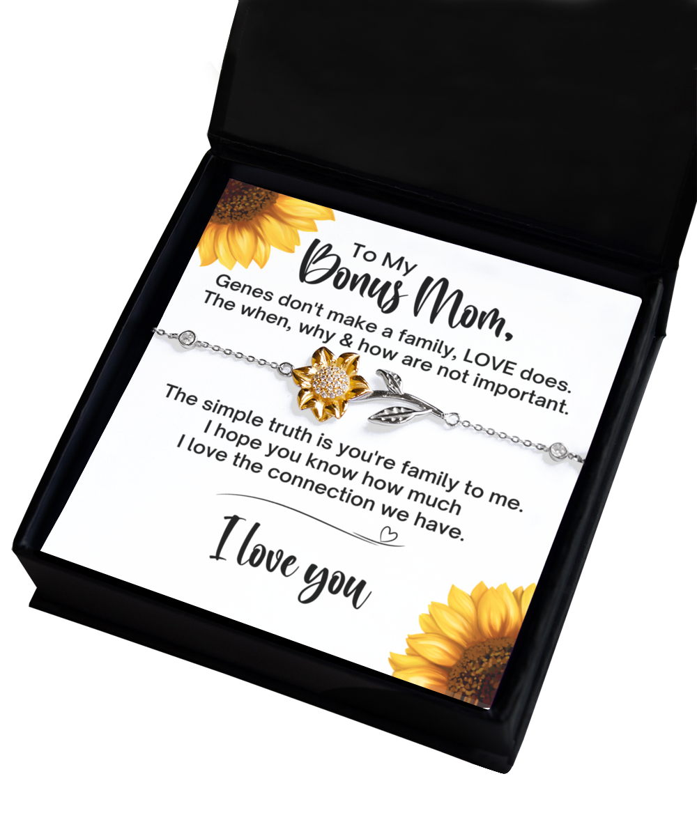 Sunflower Bracelet - Bonus Mom Love Makes a Family