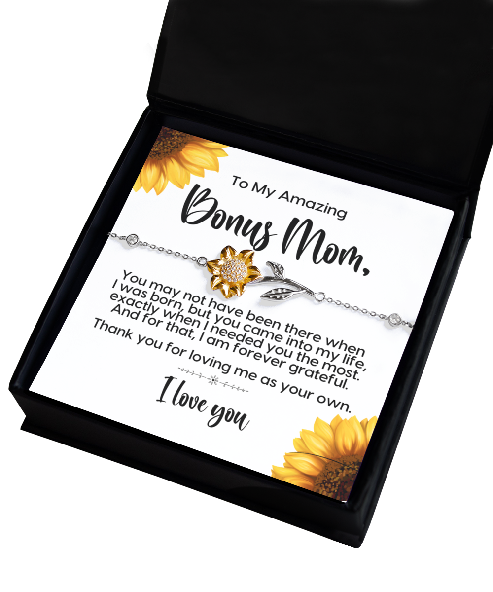 Bonus Mom Sunflower Bracelet